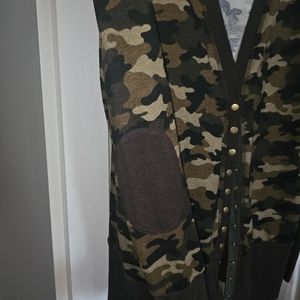 Camo cardigan